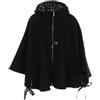 Louis Vuitton Pre-Owned - Mantella con cappuccio anni 2010 - Donna - lana - 36 - Nero