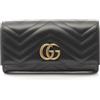 Gucci Pre-Owned - Portafoglio GG Marmont anni 2020 - Donna - pelle di vitello - Taglia unica - Nero