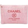 CHANEL Pre-Owned - Clutch Deauville O grande in tweed 2014 - Donna - tessuto - Taglia unica - Rosa