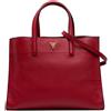 Prada Pre-Owned - Borsa tote morbida in pelle Saffiano con tre tasche 2010-2025 - Donna - pelle - Taglia unica - Rosso