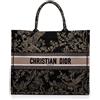 Christian Dior Pre-Owned - Borsa tote Jardin d'Hiver Book grande in tela ricamata 2022 - Donna - tela - Taglia unica - Nero