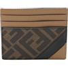 Fendi Pre-Owned - Portacarte in tela con motivo Zucca anni 2020 - Uomo - PVC/pelle - Taglia unica - Marrone