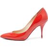 Christian Louboutin Pre-Owned - Pumps in pelle verniciata 90 mm - Donna - pelle/pelle lucida/pelle - 38 - Arancione