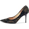Jimmy Choo Pre-Owned - Pumps Anouk 85mm - Donna - pelle/velluto/pelle/pelle - 36 - Nero