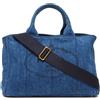 Prada Pre-Owned - Borsa a mano Canapa two-way 2010-2025 - Donna - Denim - Taglia unica - Blu