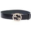 Hermès Pre-Owned - Cintura con fibbia GG 2000-2020 - unisex - pelle - Taglia unica - Nero
