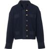 CHANEL Pre-Owned - Giacca in lana - Donna - lana/seta - 40 - Blu