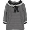 CHANEL Pre-Owned - Top a righe 1986-1988 - Donna - poliammide/elastam/cotone/cashmere/viscosa - 34 - Nero