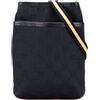 Gucci Pre-Owned - Borsa a tracolla in tela GG con decorazione Web 2000-2015 - unisex - tela/pelle di vitello - Taglia unica - Nero
