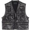 Prada Pre-Owned - Gilet anni 2020 - Uomo - cotone/pelle di capra - 50 - Nero