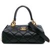CHANEL Pre-Owned - Borsa a tracolla Métiers d'Art CC in pelle di vitello trapuntata 2021-2024 - Donna - pelle di agnello - Taglia unica - Nero