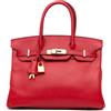 Hermès Pre-Owned - Borsa a mano Birkin Retourne 30 in pelle Epsom 2014 - Donna - pelle di vitello - Taglia unica - Rosso