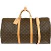 Louis Vuitton Pre-Owned - Borsone Monogram Keepall Bandouliere 60 2000 - unisex - PVC/pelle - Taglia unica - Marrone