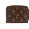 Louis Vuitton Pre-Owned - Portamonete con monogramma e zip 2019 - Donna - tela - Taglia unica - Marrone