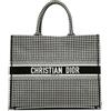 Christian Dior Pre-Owned - Borsa tote Houndstooth Embroidered Book grande 2019 - Donna - tela - Taglia unica - Nero