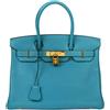 Hermès Pre-Owned - Borsa tote Taurillon Clemence Birkin 30 2013 - Donna - pelle di vitello - Taglia unica - Blu