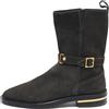 Versace Pre-Owned - Stivaletti con fibbia - Uomo - pelle scamosciata di vitello/pelle di vitello/pelle di vitello/gomma - 44 - Verde