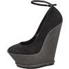 Giuseppe Zanotti Vintage - Pumps con zeppa 160mm Pre-owned - Donna - pelle/pelle/pelle scamosciata - 39 - Nero
