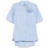 Valentino Garavani Pre-Owned - Tutina a righe - Donna - cotone - 40 - Blu