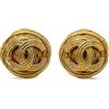 CHANEL Pre-Owned - Orecchini a clip Nest 1994 - Donna - metallo placcato in oro - Taglia unica