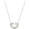 Cartier - Collana C Heart in oro bianco 18 carati anni 2010 - Donna - oro bianco 18kt - Taglia unica - Argento