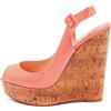 Christian Louboutin Pre-Owned - Pumps con plateau 135mm - Donna - pelle lucida/gomma/pelle di vitello/pelle di vitello - 38 - Rosa