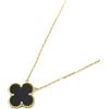 Van Cleef & Arpels - Collana Alhambra in oro giallo 18 carati con onice anni 2010 - Donna - oro giallo 18kt/smalto - Taglia unica