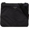 Prada Pre-Owned - Borsa a tracolla in tessuto con zip 2000-2013 - unisex - nylon - Taglia unica - Nero