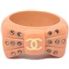 CHANEL Pre-Owned - Anello 2002 - Donna - acrilico/pietre sintetiche - Taglia unica - Arancione