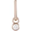 LB Exclusive - Orecchini in oro rosa 14 carati con diamanti - Donna - oro rosa 14kt/diamanti - Taglia unica