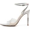 Gianvito Rossi - Sandali in pelle 100mm - Donna - pelle di vitello/pelle di vitello/pelle di vitello/PVC/PVC - 37 - Toni neutri