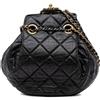 CHANEL Pre-Owned - Borsa a secchiello CC in pelle di agnello trapuntata con catena e coulisse 2021-2025 - Donna - pelle di agnello - Taglia unica -