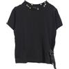Louis Vuitton Pre-Owned - T-shirt in cotone con occhielli - Donna - cotone - XS - Nero