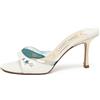 Jimmy Choo Pre-Owned - Sandali in pelle 90mm - Donna - pelle/PVC/pelle/PVC/pelle - 37.5 - Bianco