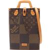 Louis Vuitton Pre-Owned - x Nigo Borsa a mano Damier Ebène Giant mini 2020 - unisex - PVC/tela/pelle di vitello - Taglia unica - Marrone