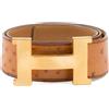 Hermès Pre-Owned - Cintura Constance con fibbia 1998 - Donna - pelle - 80 - Marrone