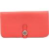Hermès Pre-Owned - Portafoglio Dogon in pelle Clemence 2015 - Donna - pelle di vitello - Taglia unica - Rosso