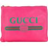 Gucci Pre-Owned - Clutch Portfolio media in pelle con logo 2016-2024 - Donna - pelle di vitello - Taglia unica - Rosa