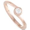 LB Exclusive - Anello in oro rosa 14 carati con diamanti - Donna - oro rosa 14kt/diamanti - Taglia unica