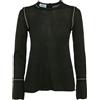 Prada Pre-Owned - Maglione con bordo a contrasto - Donna - cotone - M - Nero