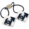 CHANEL Pre-Owned - Elastico per capelli CC 2005 - Donna - acrilico - Taglia unica - Nero