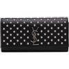 Saint Laurent Pre-Owned - Clutch Cassandre in pelle con borchie a stella 2015 - Donna - pelle di vitello - Taglia unica - Nero