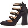 Gianvito Rossi - Pumps con fibbia Pre-owned 100mm - Donna - pelle di vitello/pelle di vitello/raso - 38 - Nero
