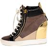 Giuseppe Zanotti Vintage - Sneakers 80mm - Donna - pelle di vitello/pelle di vitello/pelle scamosciata di vitello/gomma - 38 - Marrone