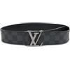 Louis Vuitton Pre-Owned - Cintura Damier reversibile 2019 - Uomo - PVC/pelle - Taglia unica - Nero