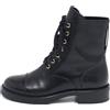 Louis Vuitton Pre-Owned - Stivali stringati in pelle - Donna - pelle di vitello/pelle di vitello/pelle di vitello - 37.5 - Nero