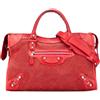 Balenciaga Pre-Owned - Borsa a tracolla Motocross City Giant in tela con finiture in pelle di agnello 12 2013 - Donna - tela - Taglia unica - Rosso