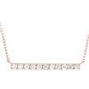 LB Exclusive - Collana in oro rosa 14 carati con diamanti - Donna - diamanti/oro rosa 14kt - Taglia unica