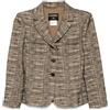 CHANEL Pre-Owned - Giacca monopetto 2003 - Donna - lana/poliestere/seta/cotone/elastam - 38 - Nero