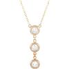LB Exclusive - Collana in oro giallo 14 carati con diamanti - Donna - diamanti/oro giallo 14kt - Taglia unica
